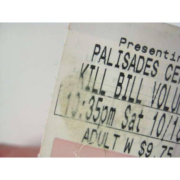 Kill Bill Volume 1 Movie Ticket Stub 2003 Palisades Center 101803 - Picture 2 of 3